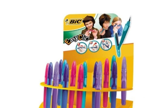 BIC Easy Clic, Multifärg, Iridium stål, 20 styck
