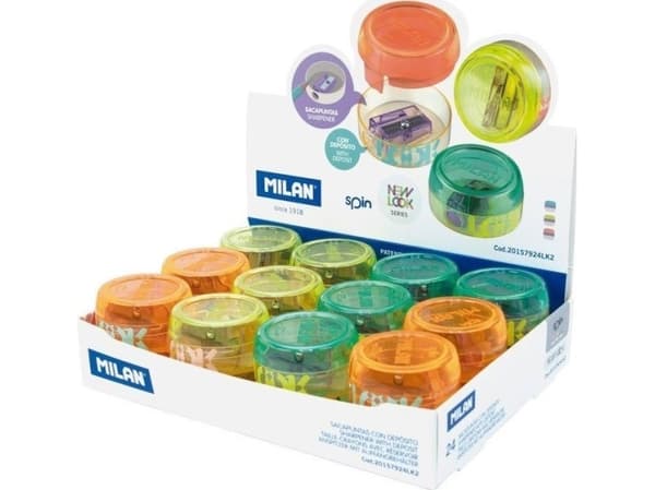 Sharpener Spin New Look (24stk) MILAN EDUKAMP
