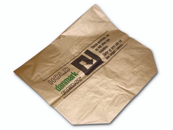 Affaldssække papir 70x95x25cm 2-lags vådstærk brun - (50 stk.)