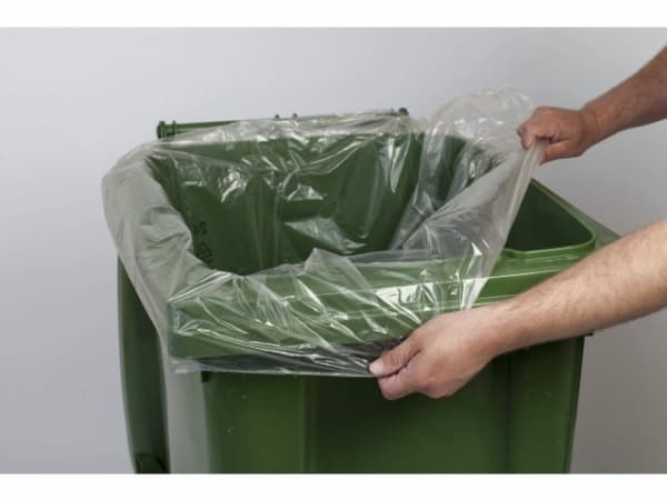 Containersæk plastik klar 1240x1510mm 240l - (10 stk.)