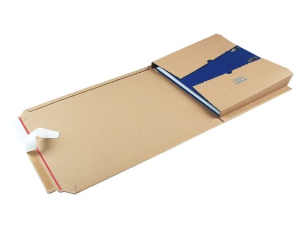 Kirjankannet Folderpac ruskea/ruskea 320x290x35-80mm Ruskea 1x1x1mm (1)