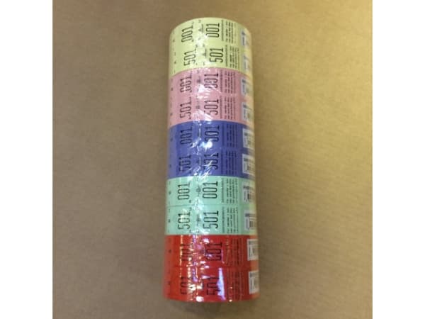 Vaatekaapin numerot 2-osainen 48 2x500kpl eri väreissä Lajiteltu 1x1x1mm (1000EA)
