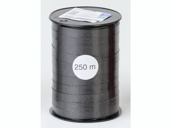 Gavebånd glat sort 10mmx250m nr. 23 - (5 stk.)