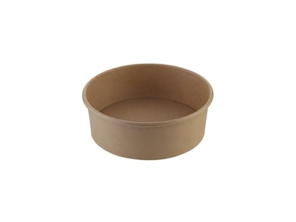 Salladsskål kartong brun Ø150x50mm 500ml 20 oz 50st/förpackning Brun 1x1x1mm (50EA)