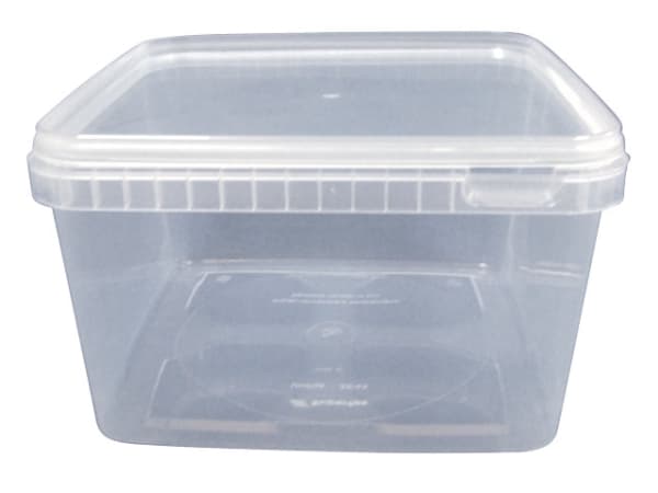 Condibøtte u/låg 3000ml 195x195x112mm klar 60stk/pak