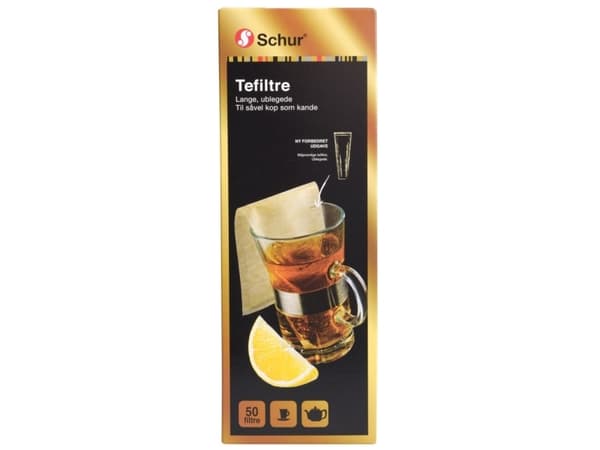 Teesuodattimet pitkät 50kpl/pakkaus Valkaisematon 360x65x65mm (50EA)