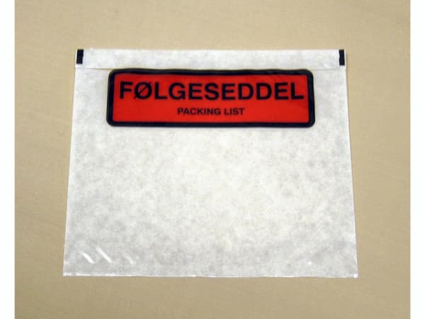Toimituslapputaskut 122x110mm w/printed delivery note 1000kpl/tub Transparent 1x1x1mm (1000EA)