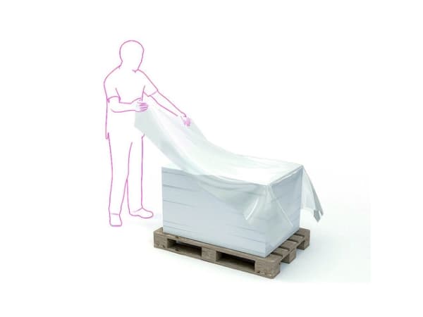 100% återvunnen plast toppfilm 1300x1700 transparent 200 ark/rulle Transparent 1x1x1mm (200 ark)