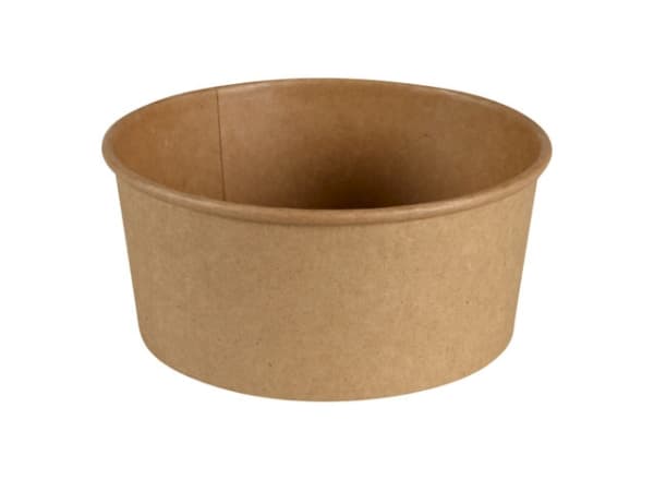 Salladsskål kartong brun 500ml Ø146mm 20 oz 50st/förpackning Brun 1x1x1mm (50EA)