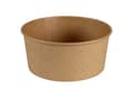 Miniatyrbild 1 av 2: Salladsskål kartong brun 500ml Ø146mm 20 oz 50st/förpackning Brun 1x1x1mm (50EA)