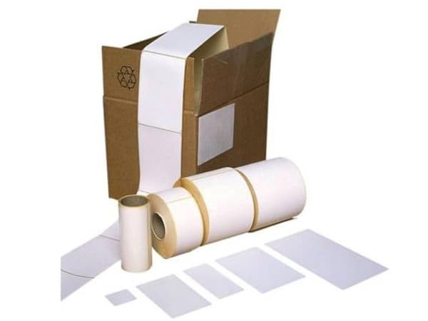 Värmeetiketter vit TOP med perforering 103x103mm 400st/rulle Vit 1x1x1mm (400EA)