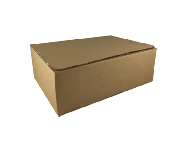Verkkokaupan laatikko 213x153x109mm teipillä ja repäisynauhalla Ruskea 1x1x1mm (1)
