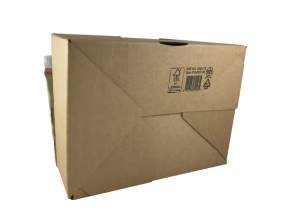 Verkkokaupan laatikko 430x310x250mm teipillä ja repäisynauhalla Ruskea 1x1x1mm (1)