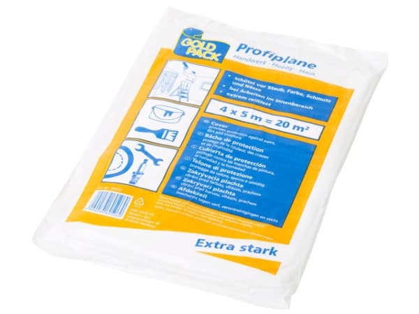 Afdækningsfolie HDPE klar 4x5m - (20 stk.)