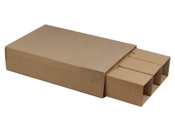 Vinförpackning Ytterkartong för 3 flaskor 315x106x395mm fefco 0203 Brun 1x1x1mm (1)