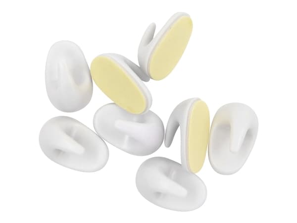HOME It® selvklæbende krog i plast, 27×17 mm, 8 stk.