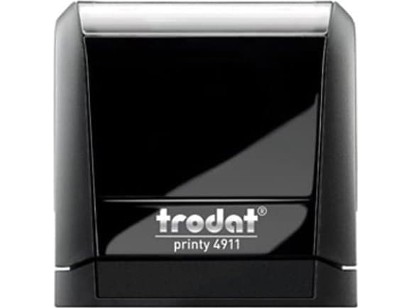 Trodat STAMP TRODAT 4911 SORT - SORT PUTE 38X14MM