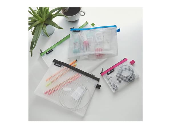 Leitz WOW Travel Large - Pung for travel documents/personal belongings/swimming gear/beach accessories/underwear - EVA-folie - blå