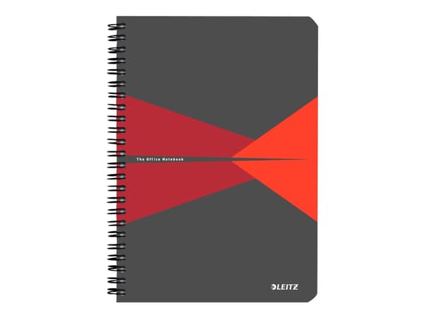 Leitz 44990025, Kuvio, Harmaa, Punainen, A5, 90 arkkia, 90 g/m², Kovakantinen