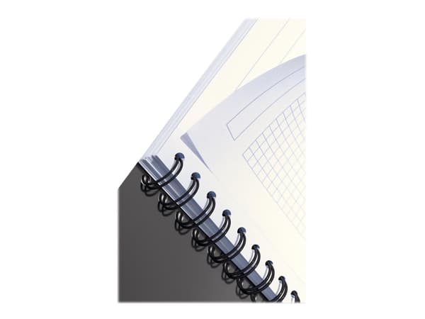 Leitz Office - Notisbok - spiralbundet - A5 - 90 ark / 180 sider - rutet - rød - kartong, polypropylen (PP)