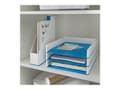 Miniatyrbilde 4 av 5: Leitz WOW Dual Colour - Brevbakke - for ANSI A (Letter) (216 x 279 mm), A4 (210 x 297 mm), C4 (229 x 324 mm), Folio (216 x 330 mm) - blå metallic