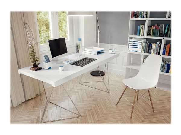 Leitz WOW Dual Colour - Brevbakke - for ANSI A (Letter) (216 x 279 mm), A4 (210 x 297 mm), C4 (229 x 324 mm), Folio (216 x 330 mm) - blå metallic