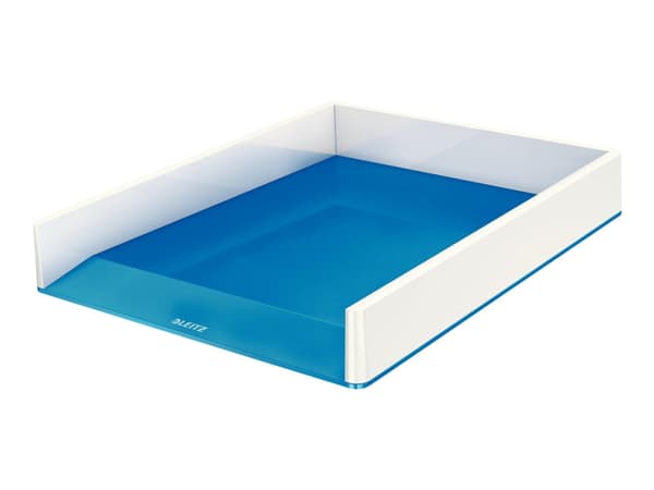 Leitz WOW Dual Colour - Brevbakke - for ANSI A (Letter) (216 x 279 mm), A4 (210 x 297 mm), C4 (229 x 324 mm), Folio (216 x 330 mm) - blå metallic