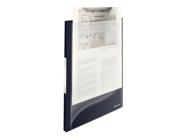 Esselte Vivida Panorama - Displaybok - 20 rom - for A4 - kapasitet: 40 ark - gjennomskinnelig sort