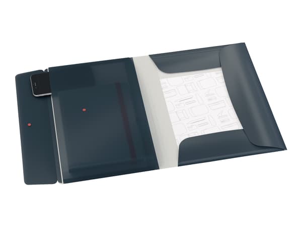 Leitz Cosy Mobile - 3-flikhållare - för A4 (210 x 297 mm) - kapacitet: 150 ark - sammetsgrå