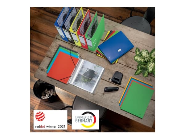 Leitz Recycle - Klassifikasjonsmappe - 12 deler - for A4 (210 x 297 mm) - med fliker - rød