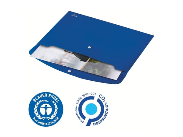 Leitz Recycle - Dokumentmappe - for A4 (210 x 297 mm) - kapasitet: 60 ark - blå