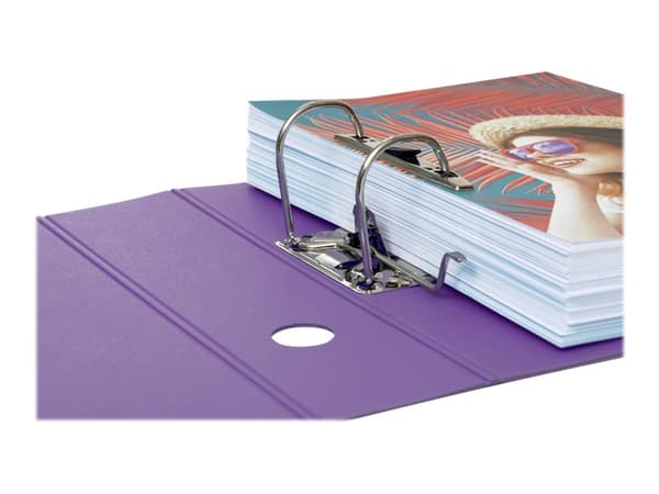 Esselte Colour'Breeze - Spakbågesfil - ryggbredd: 82 mm - för A4 - kapacitet: 500 ark - lavendel