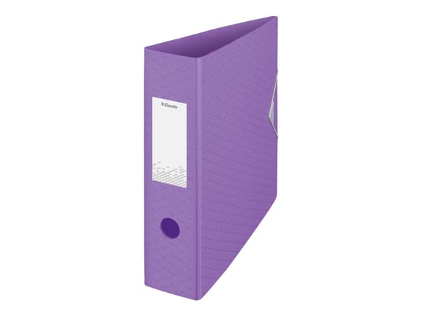 Esselte Colour'Breeze - Hevarmbuefil - bokryggbredde: 82 mm - for A4 - kapasitet: 500 ark - lavendel