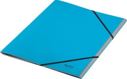 Leitz 39140035, Underskriftsmappe, Pap, Blå, 430 g/m², Elastik, Europa