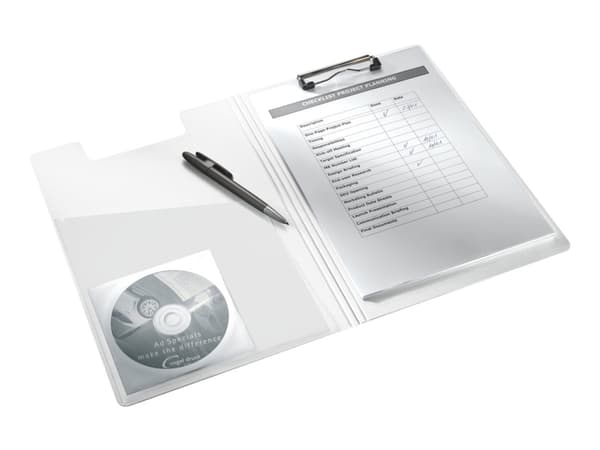Leitz WOW - Urklippsmapp - för A4 (210 x 297 mm) - kapacitet: 75 ark - turkosmetallic