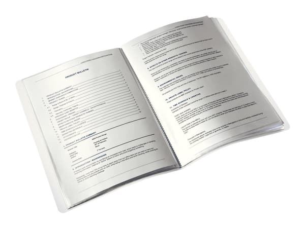 Leitz WOW - Visningsbok - 40 utrymmen - för A4 (210 x 297 mm) - kapacitet: 80 ark - rosa metallic