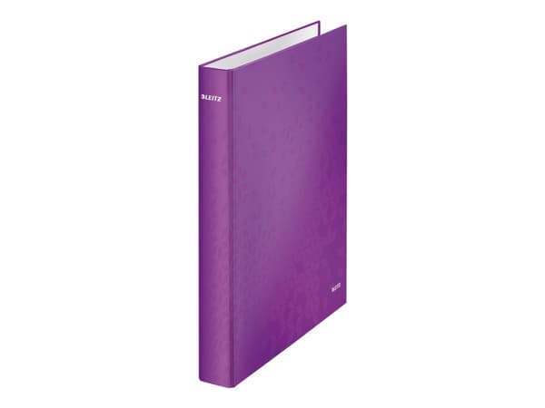 Leitz WOW - Ringpärm - ryggbredd: 25 mm - för A4, A4 Maxi - kapacitet: 250 ark - lila metallic