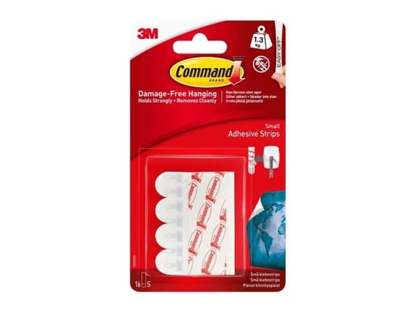 3M Adhesive Strip Command 17022Newukn 16Pcs