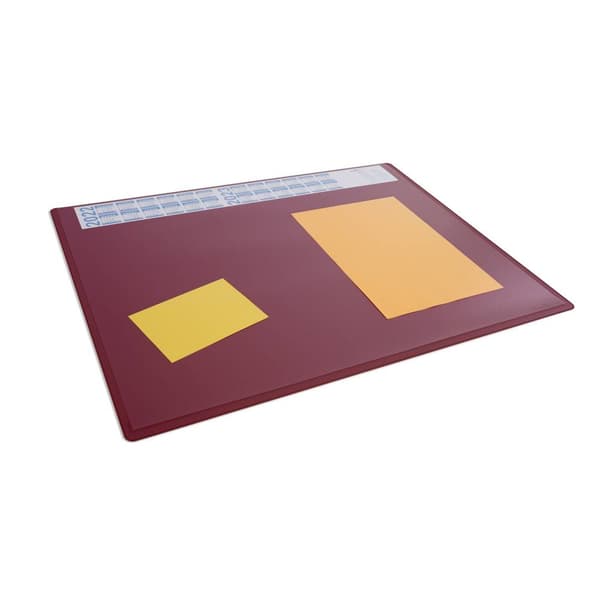 Durable 722303 Skrivunderlägg 4-årskalender Röd, Transparent (B x H) 650 mm x 500 mm