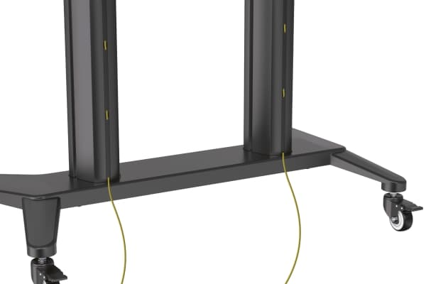 DIGITUS DA-90452 - Vogn - for flatpanel / AV-utstyr - collaboration trolley / TV presentation cart - aluminium, stål, plastikk - matt svart - skjerms