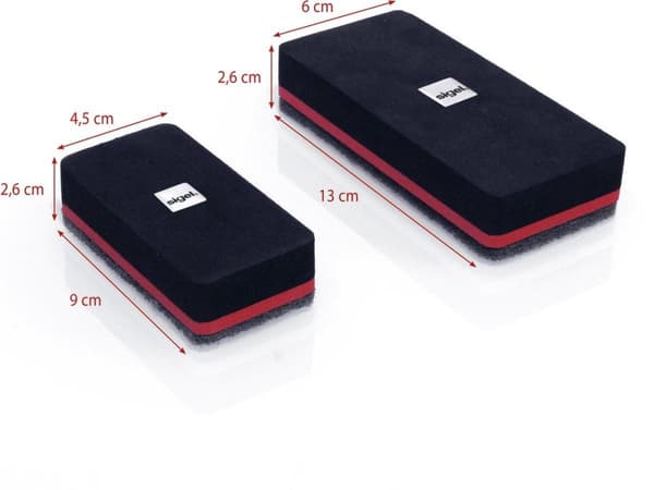 Sigel BA187 Eraser EVA (Ethylen Vinyl Acetate) - Fleece Sort - Rød 1 stk(e) (BA187)
