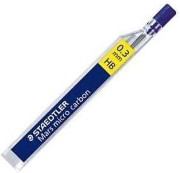 STAEDTLER mekaniske blyantledninger "Mars micro carbon" blytykkelse: 0,3 mm, hårdhedsgrad: HB (250 03-HB)