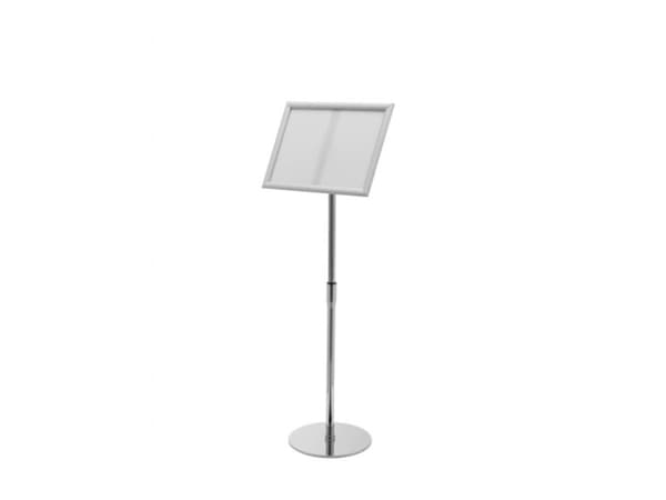 Deflecto SFA3SFS Gulvbrochureholder Sølv 1 stk (B x H x T) 330 x 1285 x 330 mm