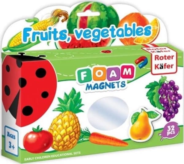 Roter Kafer Foam Magnets: Fruits, vegetables