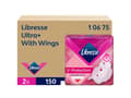 Miniatyrbild 5 av 5: Bind Libresse Ultra+ Vingdispenser refill utan parfym vit 2x150st,2 pk x 150 st/krt