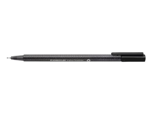 Fineliner STAEDTLER Triplus sort 0,3mm 97% RCP - (10 stk.)