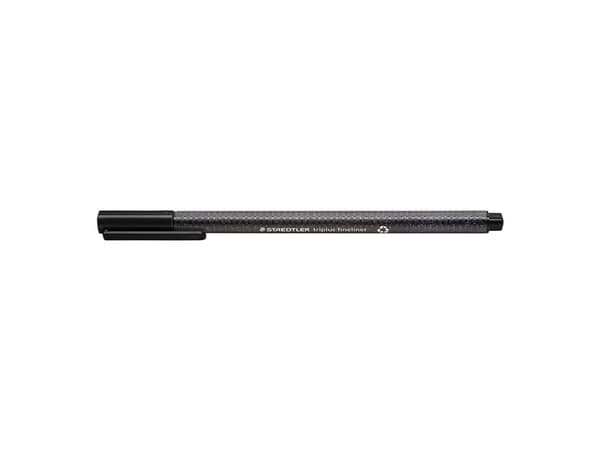 Fineliner STAEDTLER Triplus sort 0,3mm 97% RCP - (10 stk.)