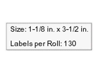 Seiko Instruments SLP-1RLB - Klar - 28.6 x 88.9 mm 1000 etikett (er) (1 rulle/rullar x 1000) adresslappar - för Smart Label Printer 620, 650SE
