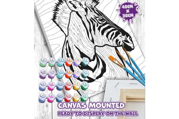 Planet Splat Planetmaleri etter tall, ZEBRA 30x40 cm