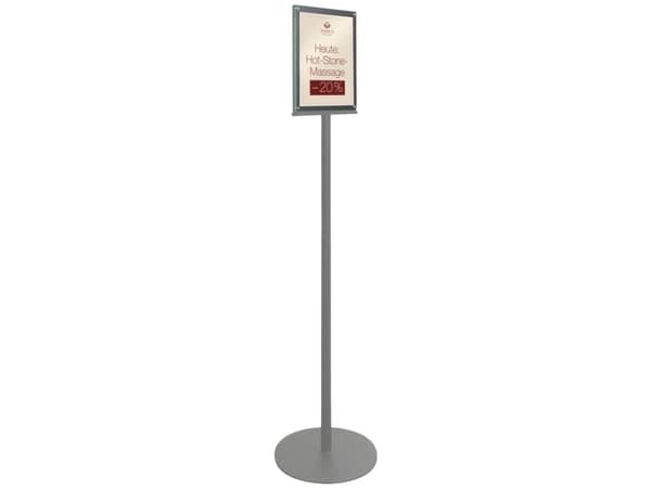 Deflecto 692056-A4 Esiteteline, lattiaesiteteline Musta A4 Lokeroiden lukumäärä 2 1 kpl (L x K x S) 330 x 1422 x 330 mm (S x K x S) 330 x 1422 x 330